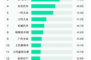 中国汽车品牌〃中国汽车品牌销量排名榜
