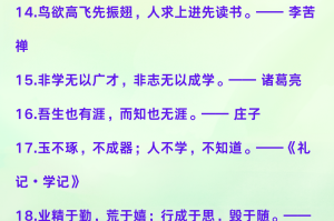 关于学习的名言名句-关于读书的名人名言 短句