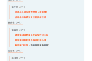 疫情中地区名单怎么查.怎么查某个地区的疫情等级