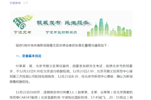 宁波疫情途径有哪些地区︰(宁波疫情最新消息 到过哪些地方)