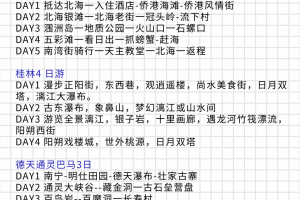 广西旅游攻略〃广西旅游攻略必去前十景点推荐