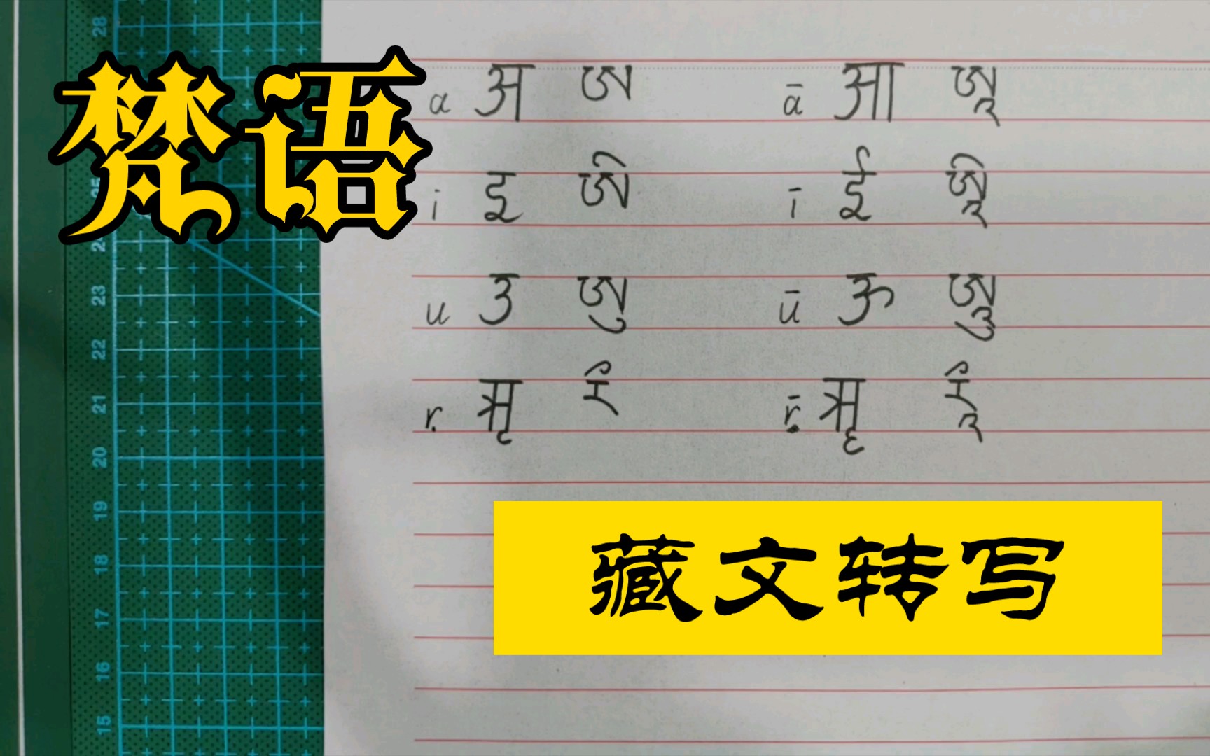 梵语学习︰(梵语对照表)-第3张图片