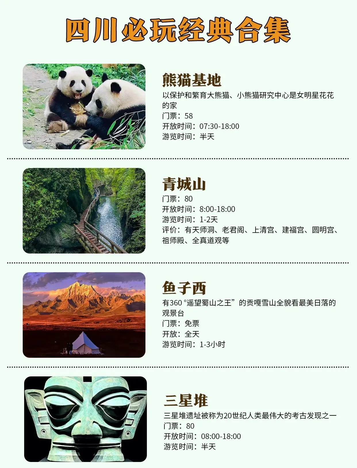 【成都旅游攻略5天自由行攻略/成都5日游最佳线路规划】-第3张图片
