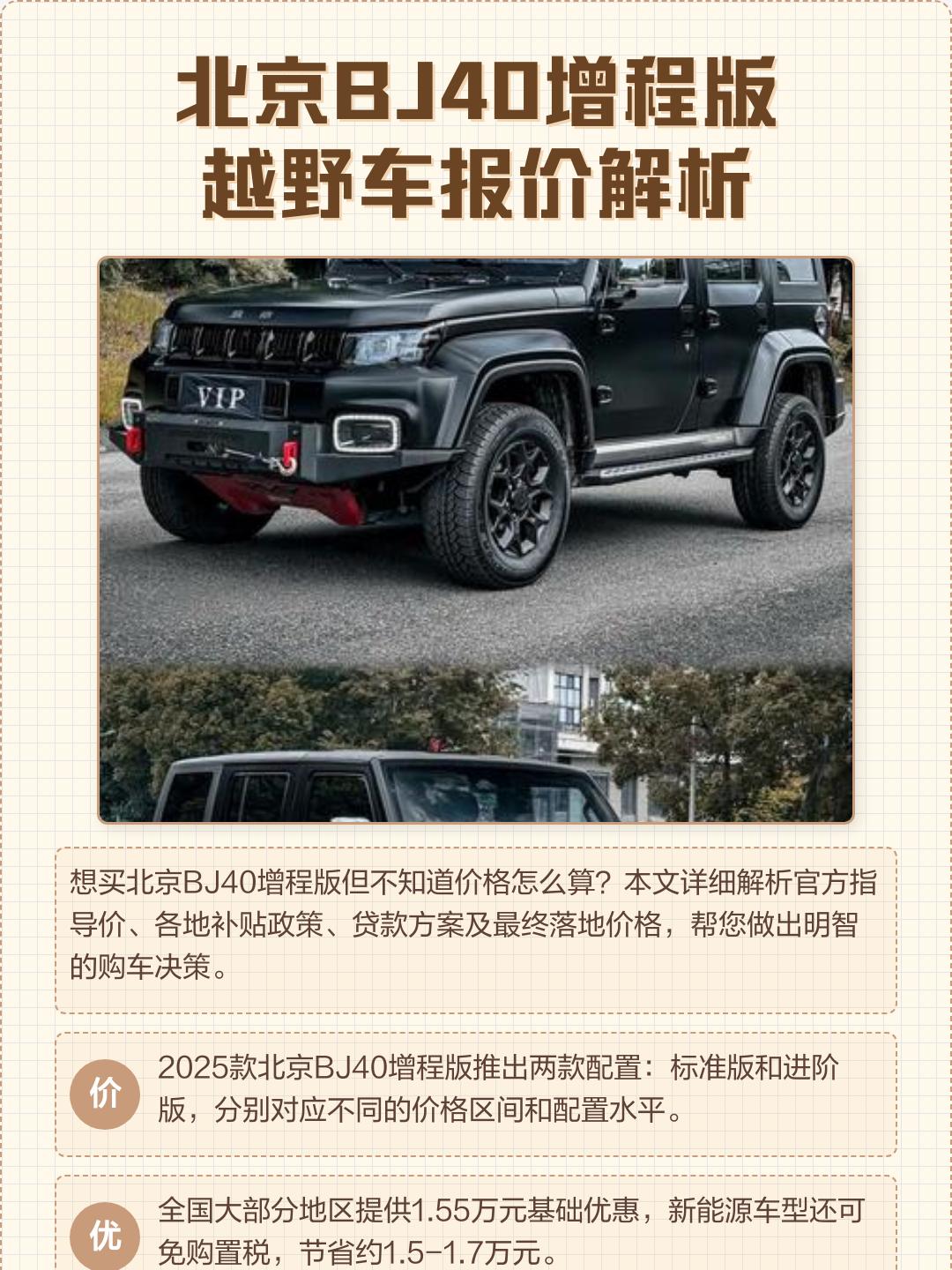 “汽车报价图片” 北京bj40柴油版汽车报价图片？-第1张图片