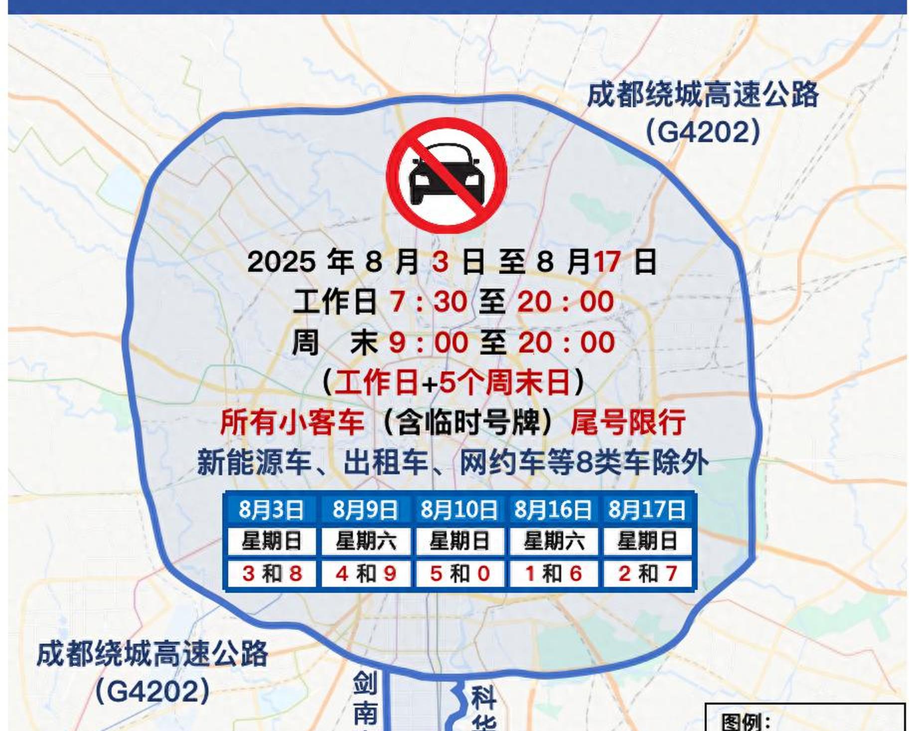 【成都限号时间段/成都市今天限号多少号】-第3张图片