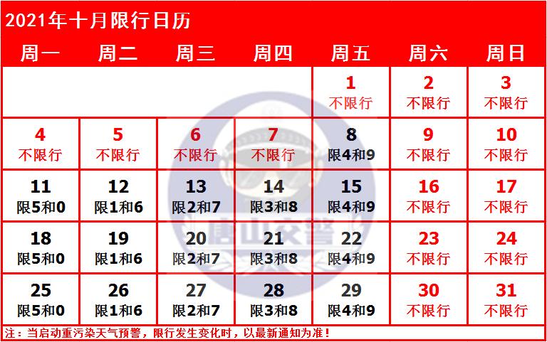 限号2021最新限号时间12月份〃限号2021最新限号截止时间-第3张图片